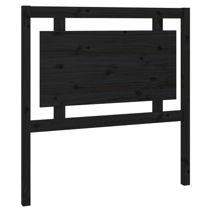 sengegærde 95,5x4x100 cm massivt fyrretræ sort