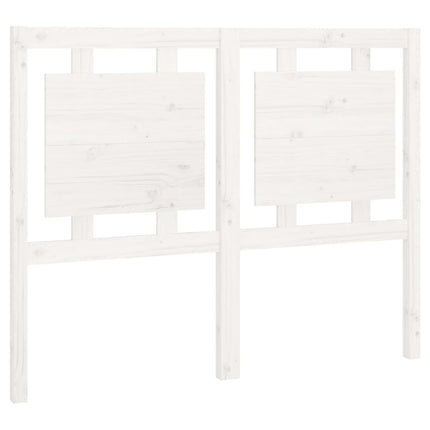 sengegærde 125,5x4x100 cm massivt fyrretræ hvid