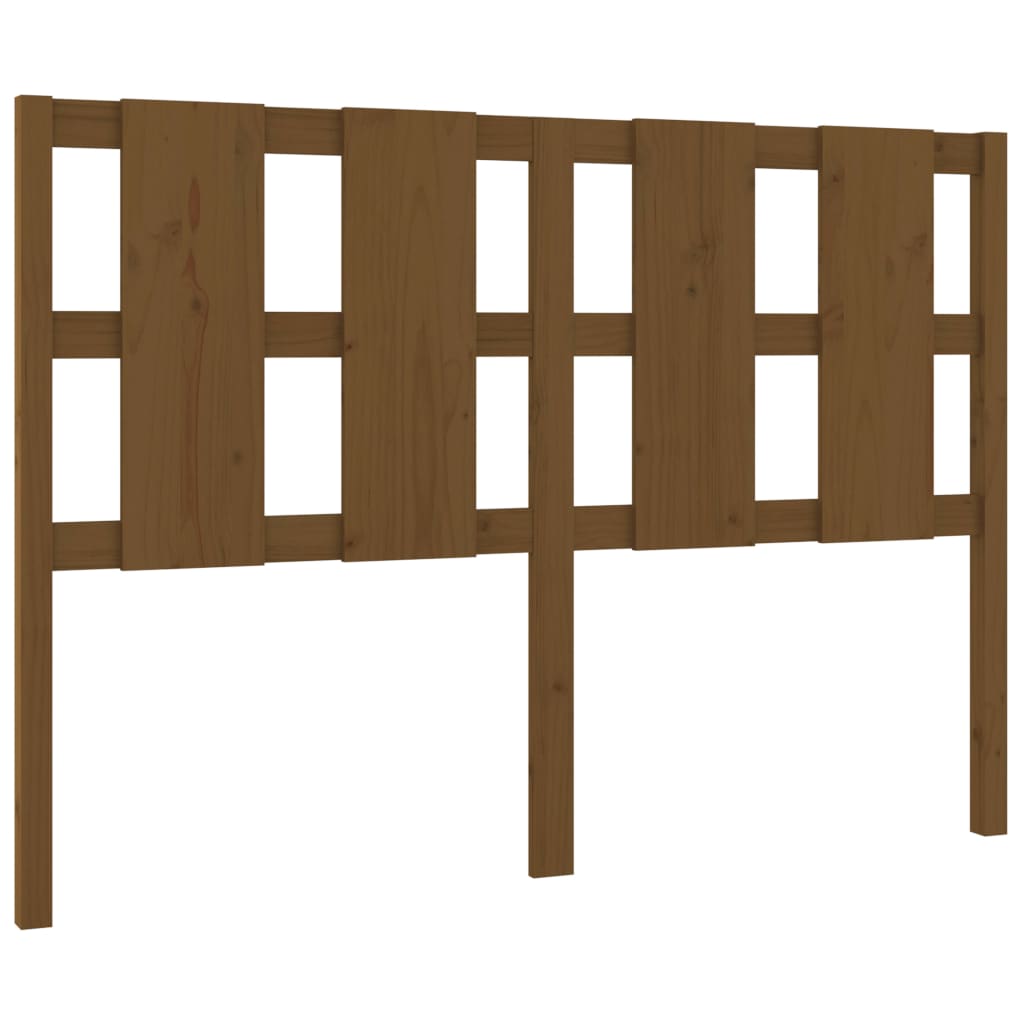 sengegærde 145,5x4x100 cm massivt fyrretræ gyldenbrun