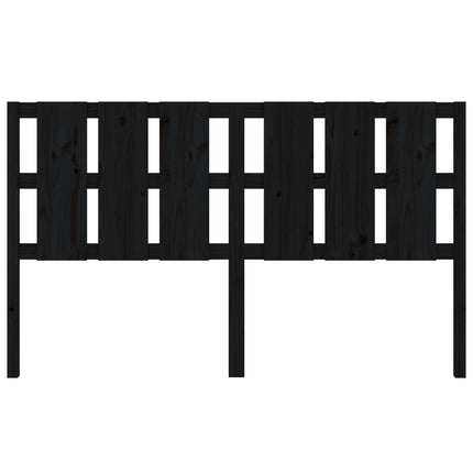 sengegærde 165,5x4x100 cm massivt fyrretræ sort