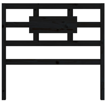 sengegærde 80,5x4x100 cm massivt fyrretræ sort