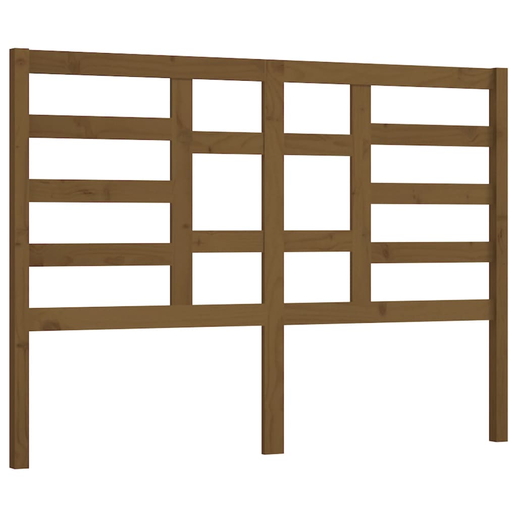 sengegærde 166x4x104 cm massivt fyrretræ gyldenbrun