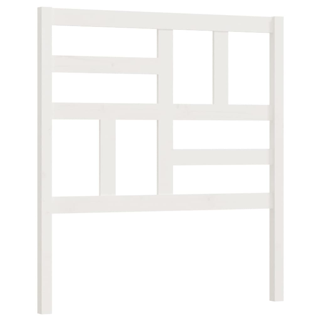 sengegærde 81x4x104 cm massivt fyrretræ hvid
