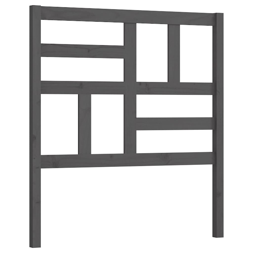 sengegærde 106x4x104 cm massivt fyrretræ grå