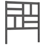 sengegærde 106x4x104 cm massivt fyrretræ grå