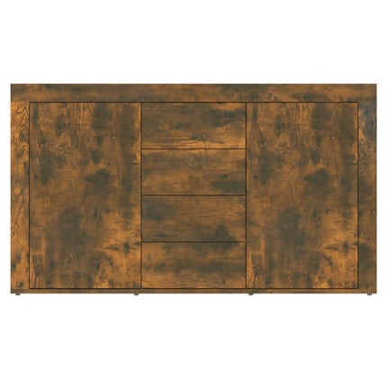skænk 120x36x69 cm konstrueret træ røget egetræsfarve
