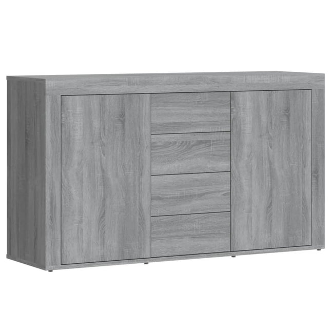 skænk 120x36x69 cm konstrueret træ grå sonoma-eg