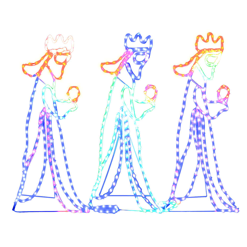 de tre vise mænd julefigur 504 LED'er 99,5x45,5 cm