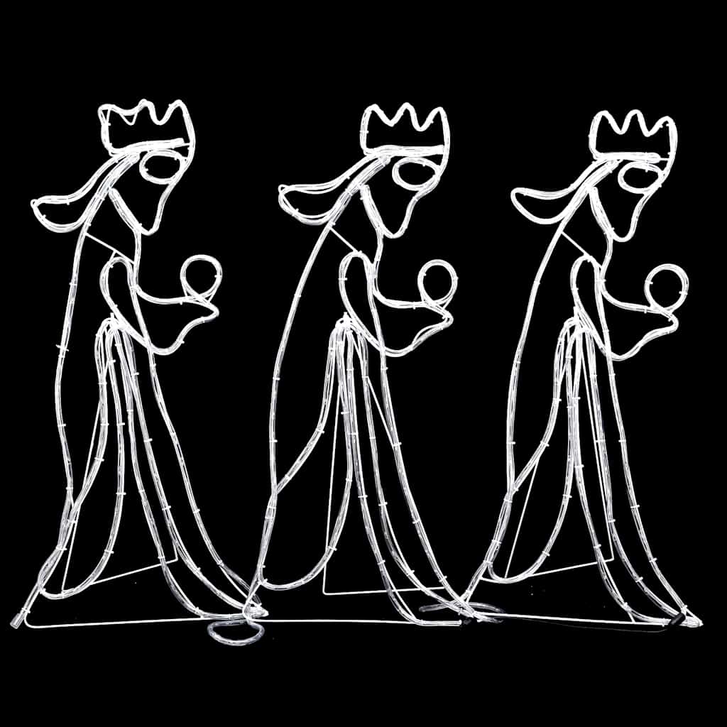 de tre vise mænd julefigur 504 LED'er 99,5x45,5 cm