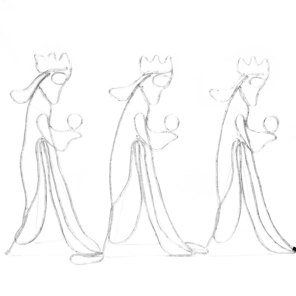 de tre vise mænd julefigur 504 LED'er 99,5x45,5 cm