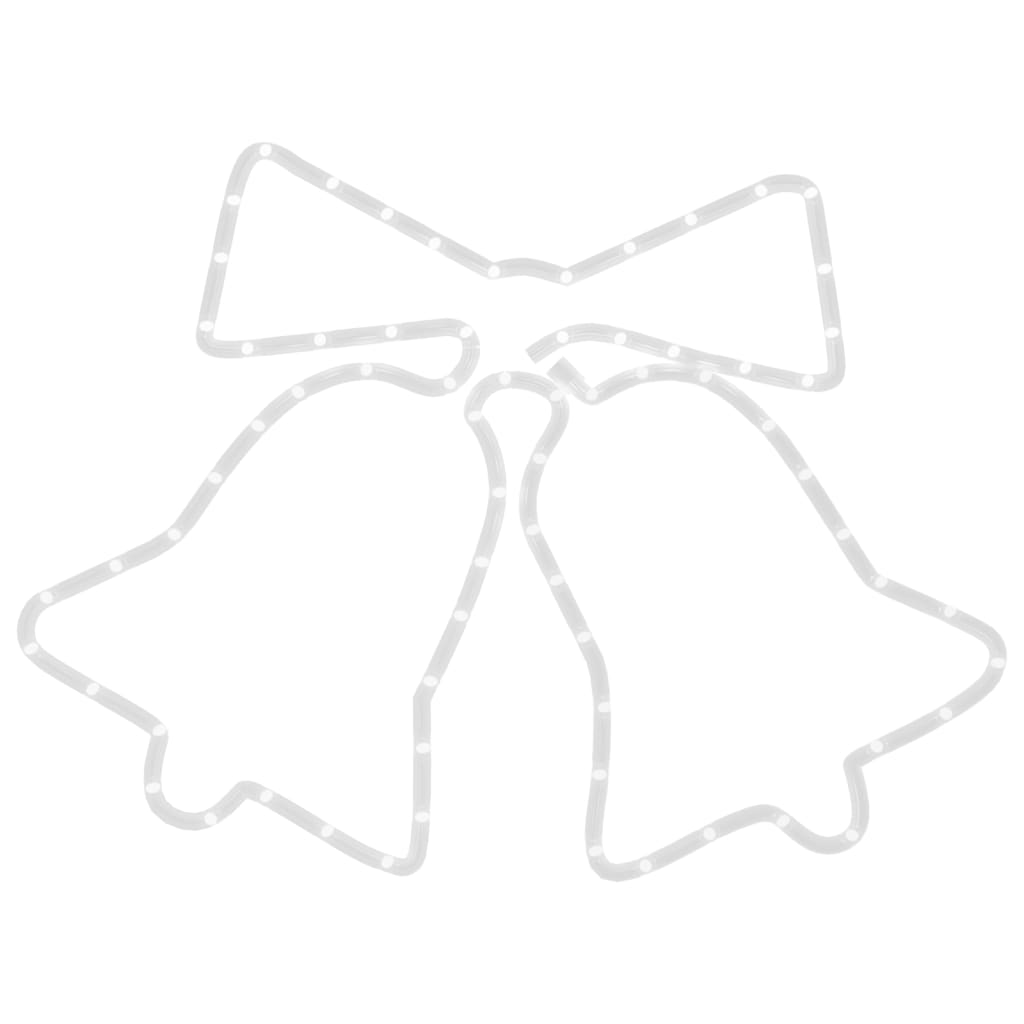 juleklokker julefigur 72 LED'er 50x56 cm