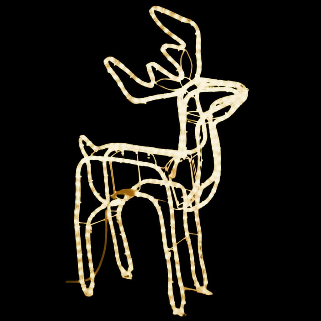 rensdyr julefigur 76x42x87 cm varmt hvidt lys