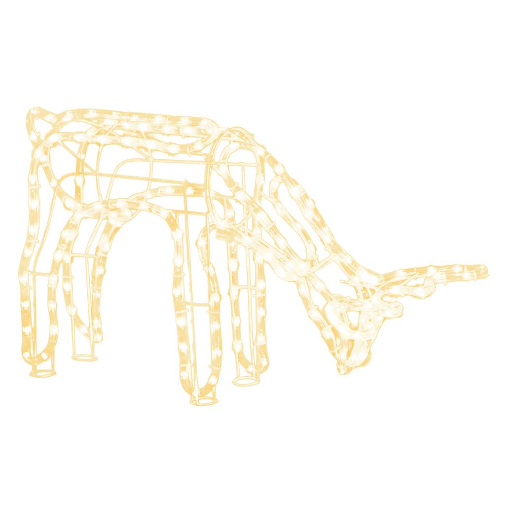 rensdyr julefigur 73x31x45 cm varmt hvidt lys