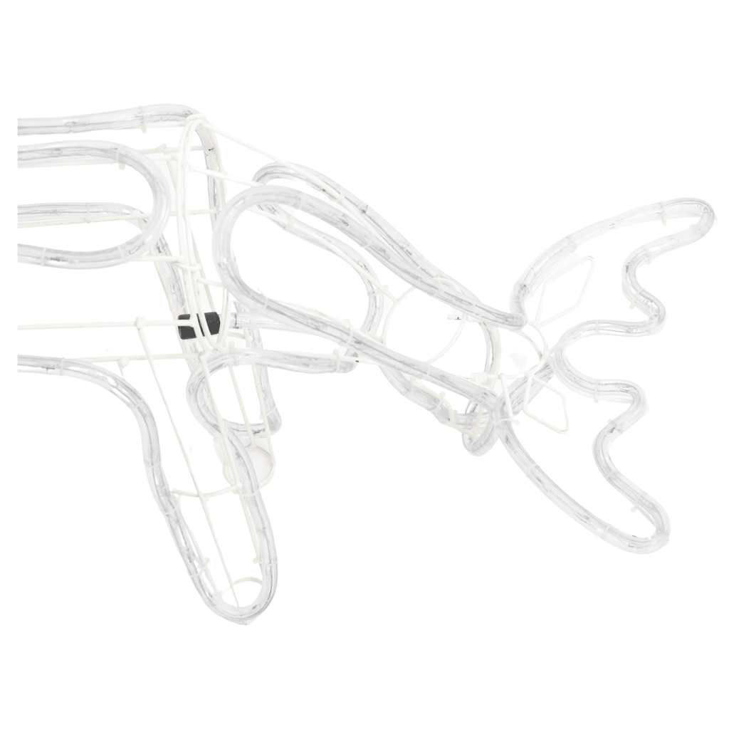 rensdyr julefigur 73x31x45 cm varmt hvidt lys