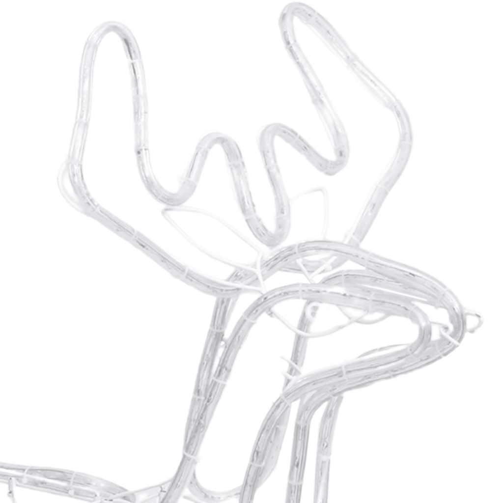 julerensdyr med bevægeligt hoved 76x42x87 cm varmt hvidt lys