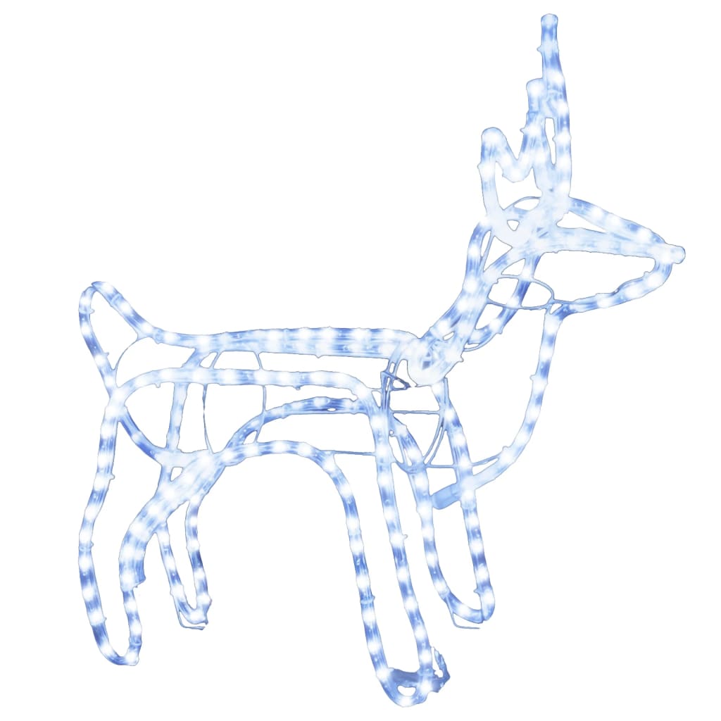 rensdyr julefigur 60x30x60 cm koldt hvidt lys