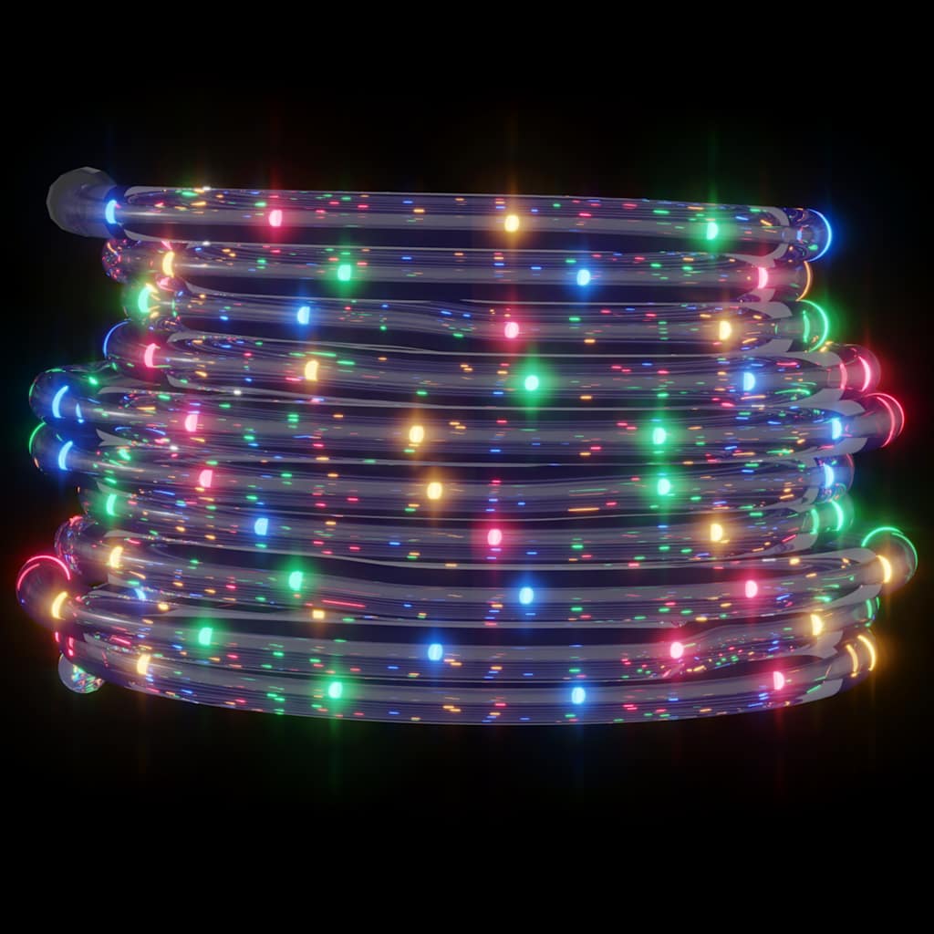 lyskæde 240 LED'er 10 m PVC flerfarvet lys