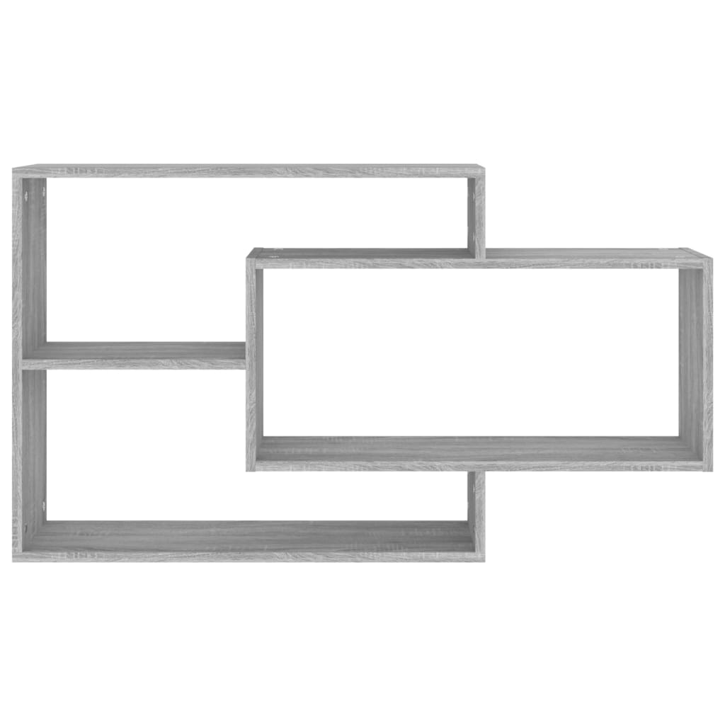 væghylde 104x20x58,5 cm konstrueret træ grå sonoma-eg