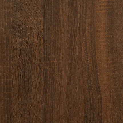 skærmstander 100x24x13 cm konstrueret træ brun egetræsfarve