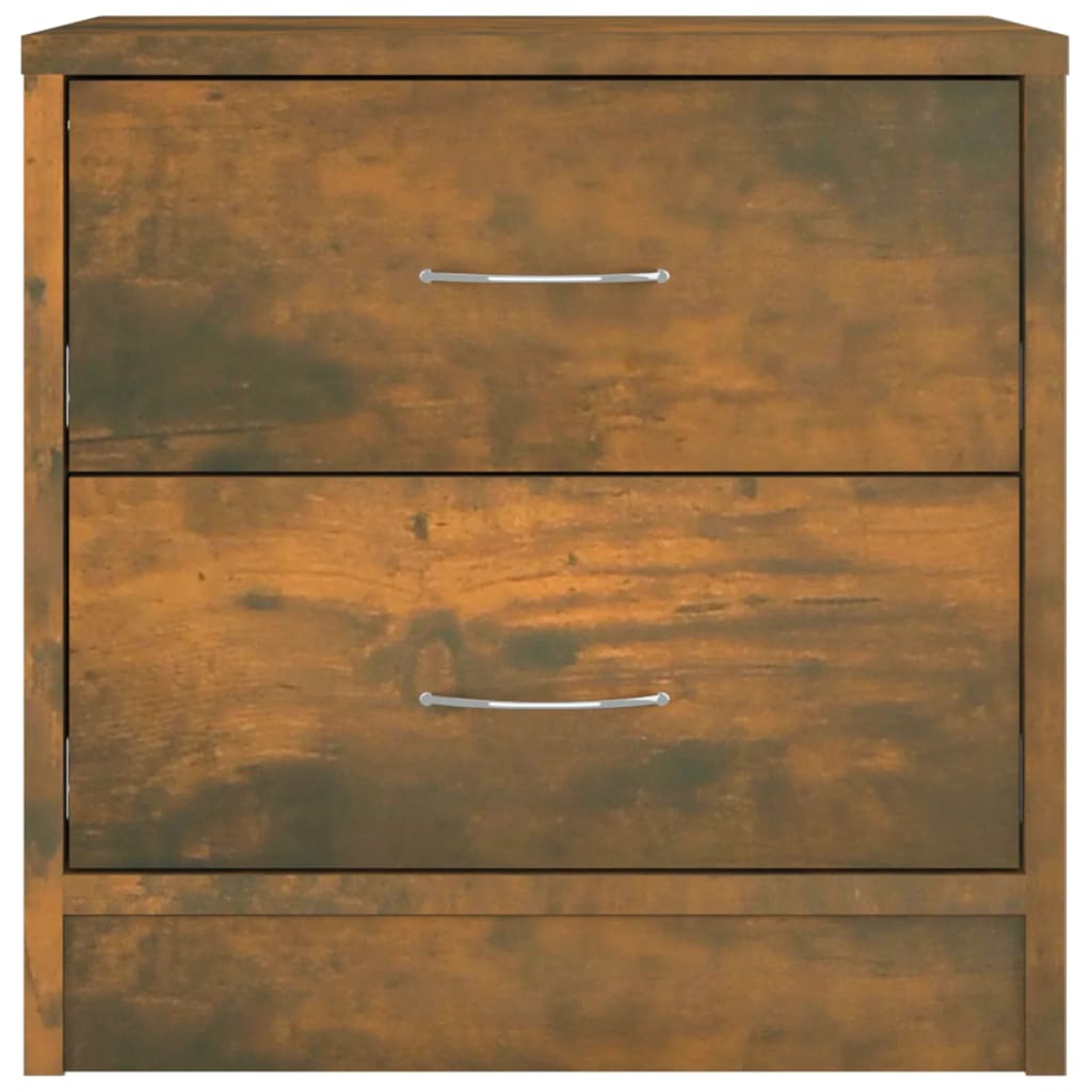 sengebord 40x30x40 cm konstrueret træ røget egetræsfarve