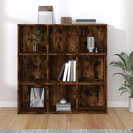 bogreol 98x29x97,5 cm røget egetræsfarve