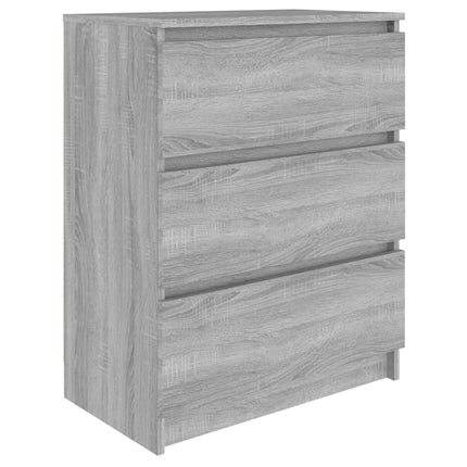 skænk 60x35x76 cm konstrueret træ grå sonoma-eg