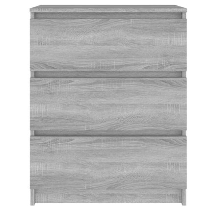 skænk 60x35x76 cm konstrueret træ grå sonoma-eg