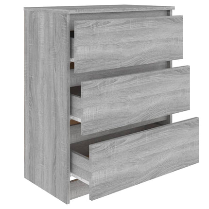 skænk 60x35x76 cm konstrueret træ grå sonoma-eg