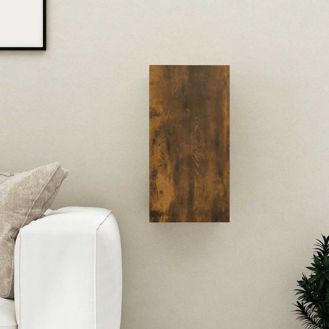 tv-bord 30,5x30x60 cm konstrueret træ røget egetræsfarve