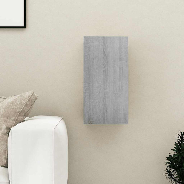 tv-skab 30,5x30x60 cm konstrueret træ grå sonoma-eg