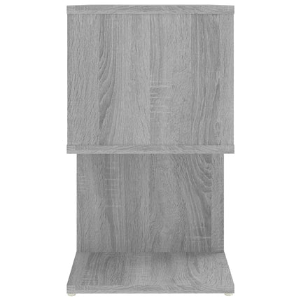 sengeborde 2 stk. 50x30x51,5 cm konstrueret træ grå sonoma-eg