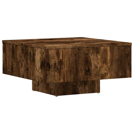 sofabord 60x60x31,5 cm konstrueret træ røget egetræsfarve
