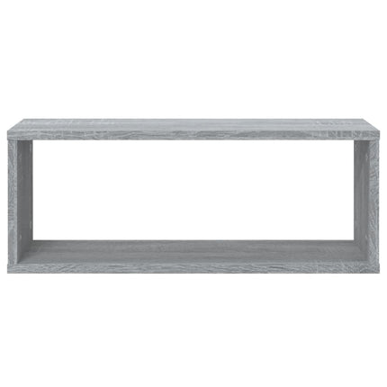 væghylder 2 stk. 60x15x23 cm konstrueret træ grå sonoma-eg