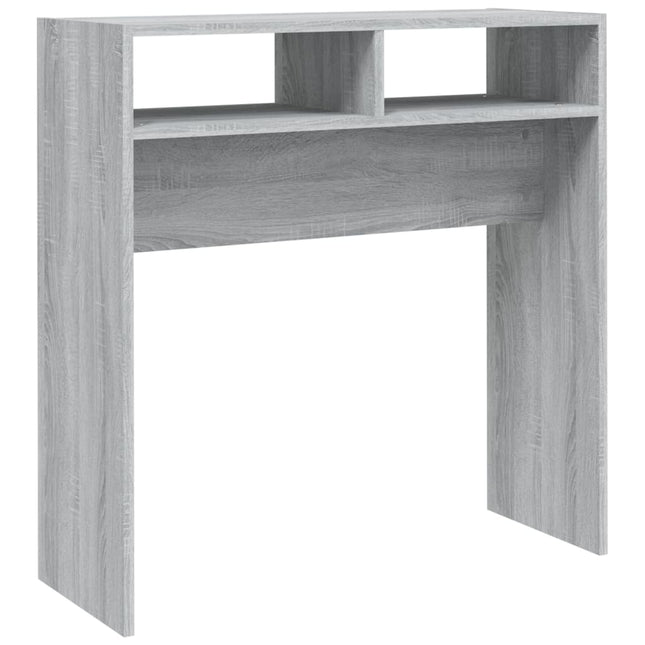 konsolbord 78x30x80 cm konstrueret træ grå sonoma-eg