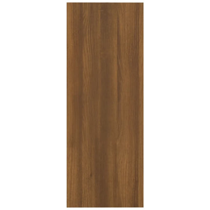 konsolbord 105x30x80 cm konstrueret træ brun egetræsfarve
