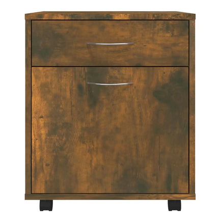 rullebord 45x38x54 cm konstrueret træ røget egetræ