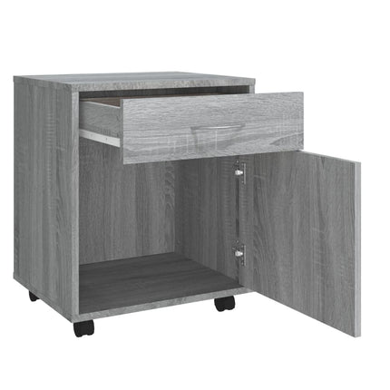 rullebord 45x38x54 cm konstrueret træ grå sonoma-eg