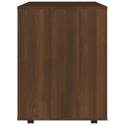 rullebord 60x53x72 cm konstrueret træ brun egetræsfarve