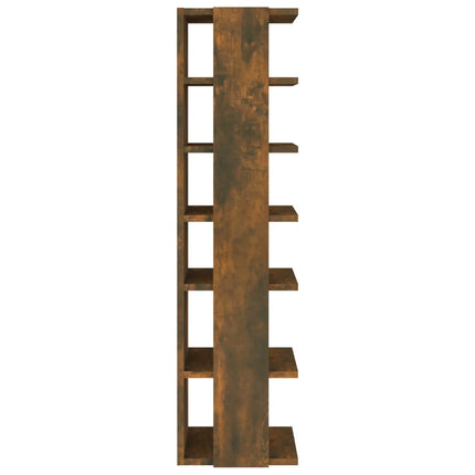 skoreoler 2 stk. 27,5x27x102 cm konstrueret træ røget egetræ