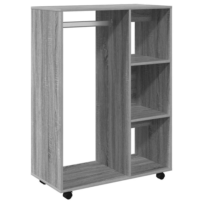 klædeskab 80x40x110 cm konstrueret træ grå sonoma-eg