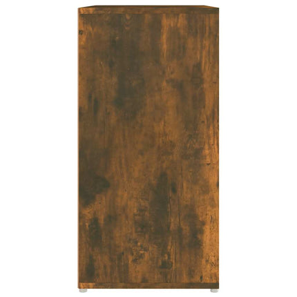 skoskab 60x35x70 cm konstrueret træ røget egetræ