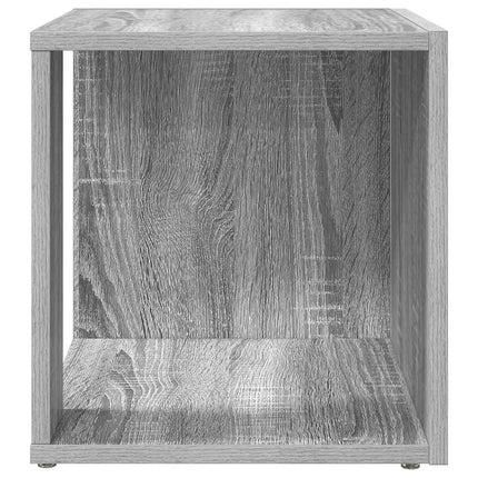 sidebord 33x33x34,5 cm grå sonoma-eg