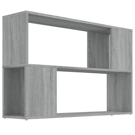 bogreol 100x24x63 cm konstrueret træ grå sonoma-eg