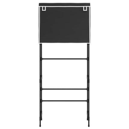 opbevaringsreol over vaskemaskine 71x29,5x170,5 cm jern sort