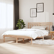 sengeramme 135x190 cm dobbelt massivt træ
