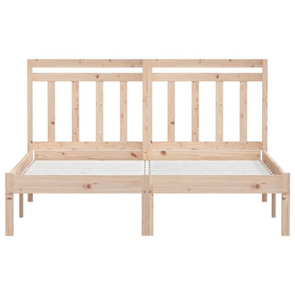 sengeramme 140x190 cm massivt fyrretræ