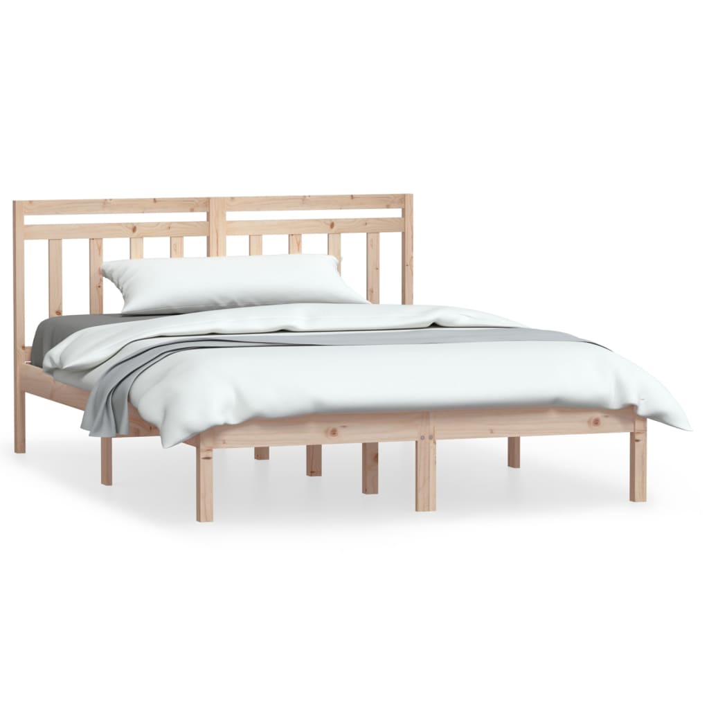 sengeramme 140x200 cm massivt fyrretræ