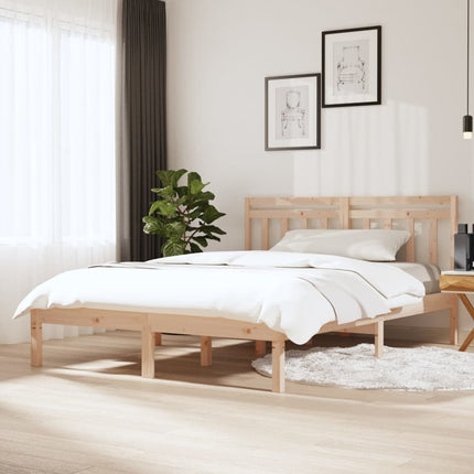 sengeramme 150x200 cm King Size massivt træ