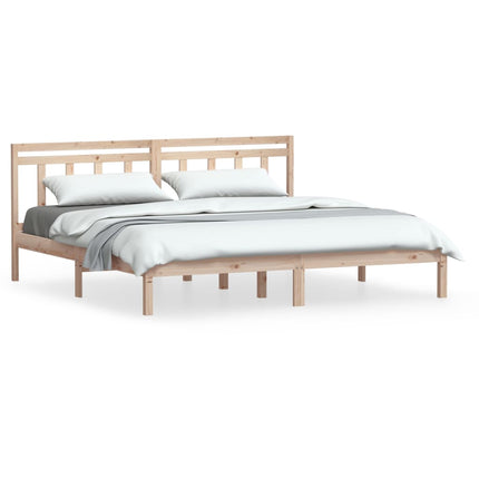 sengeramme 160x200 cm massivt fyrretræ