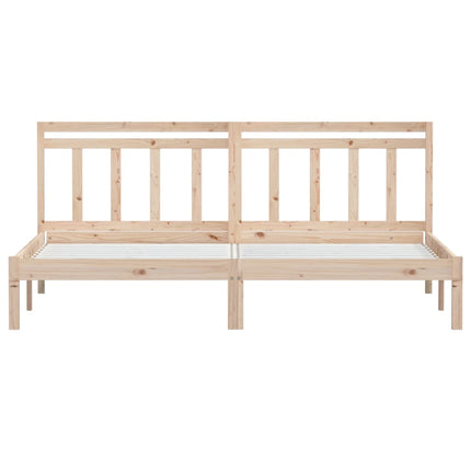 sengeramme 160x200 cm massivt fyrretræ